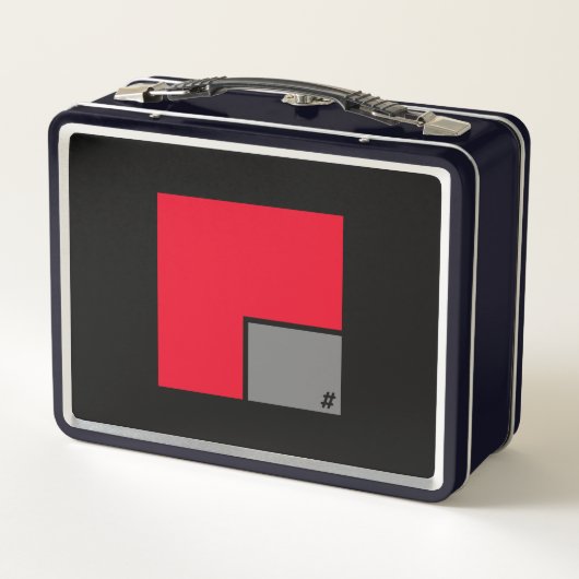 Lunchbox en métal NOIR bY #MMETROPOLIM (Dos)