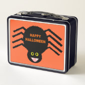 Lunchbox en métal noir d'Halloween (Dos)