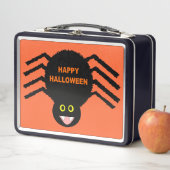 Lunchbox en métal noir d'Halloween (En situation)