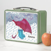 Lunchbox en métal Rainy Day (En situation)