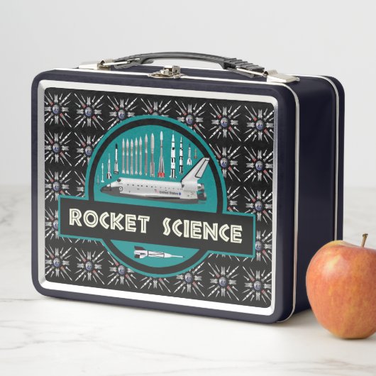 Lunchbox en métal Rocket Science (En situation)