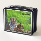 Lunchbox en métal Tiger Amur (Dos)