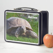 Lunchbox en métal tortue (En situation)