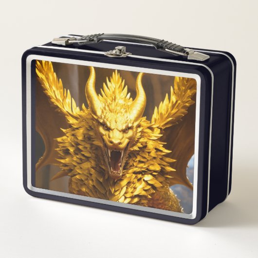 Lunchbox en métalSac noir chic : Style intemporel" (Devant)