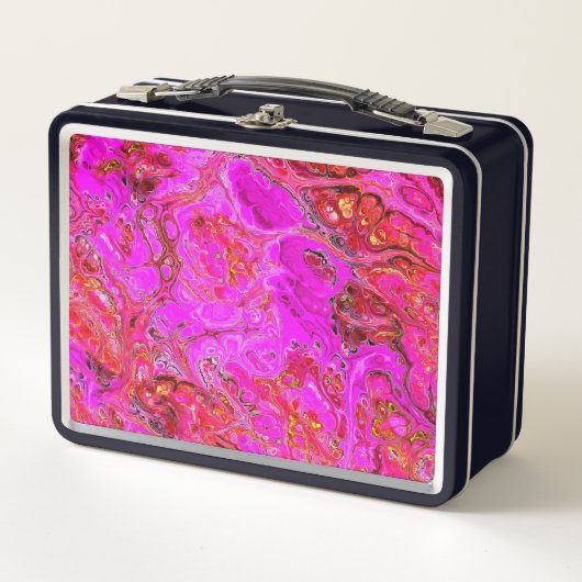 Lunchbox Hot Pink et Magenta Swirl (Devant)