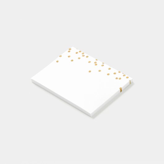 LUNCHBOX LOVE NOTE moderne confetti glitter goud (Schuin)