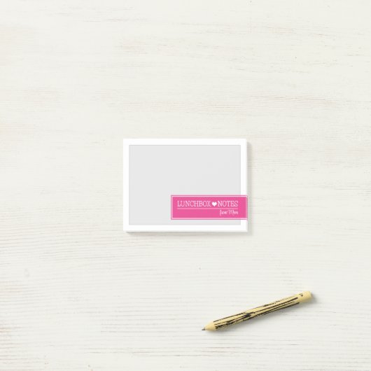 Lunchbox Love Notities Post-it® Notes (Op bureau)