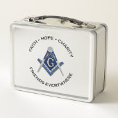 Lunchbox Masonic Bleu propre (Dos)