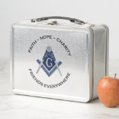 Lunchbox Masonic Bleu propre (En situation)