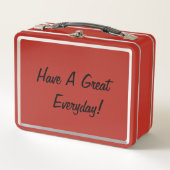 Lunchbox met groet en afbeelding (Voorkant)