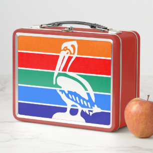 Lunchbox métallique avec drapeau de Saint-Pétersbo