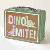 Lunchbox métallique Dinomite Dinosaur Duo (Devant)