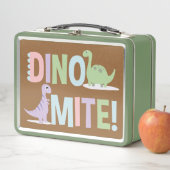 Lunchbox métallique Dinomite Dinosaur Duo (En situation)