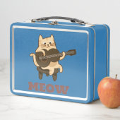 Lunchbox métallique Funny Meow Kitty Lover (En situation)