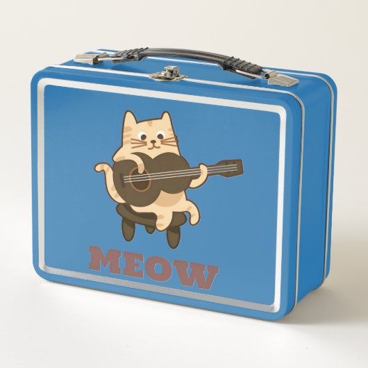 Lunchbox métallique Funny Meow Kitty Lover (Devant)