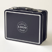 Lunchbox Noir Moderne Avec Logo (Dos)