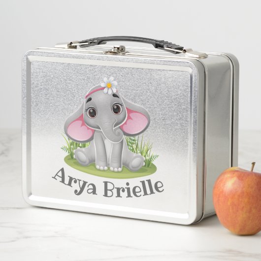 Lunchbox pour enfants éléphants (En situation)