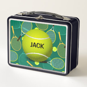 Lunchbox Tennis Design Metal