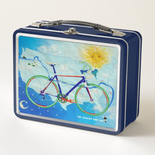Lunchbox US Vélo Trip Metal (Devant)