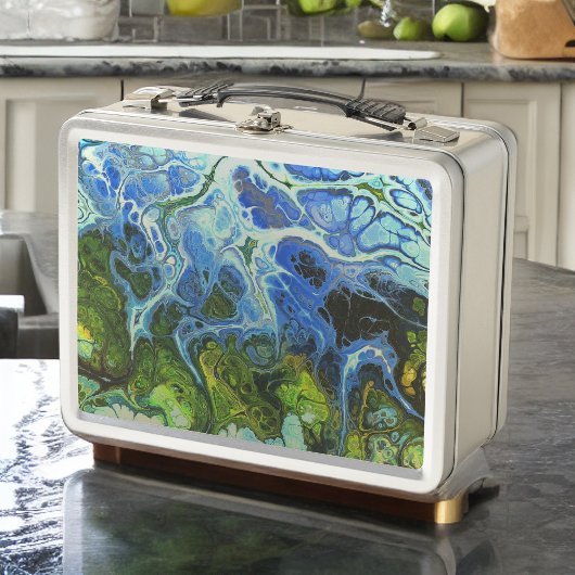 Lunchbox vert et bleu bio