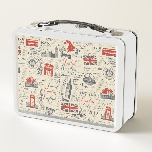 Lunchbox vintage Londres (Dos)