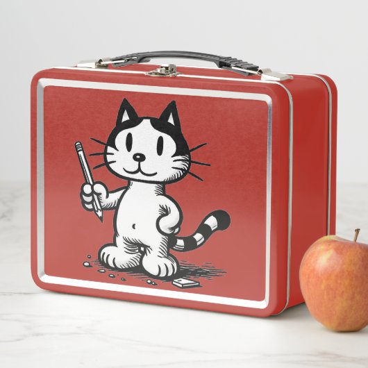 Lunchbox voor schoolkatten (In situ)