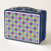 Lunchbox with felt flowers pattern Var01 (Voorkant)