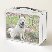 Lunchbox - Witte Akita (Achterkant)