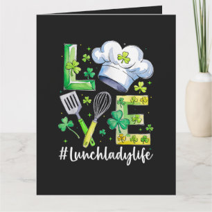 Lunchdame Leuke St. Patrick's Dag Bedankkaart