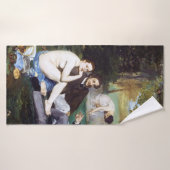 Luncheon aan de Grass, Manet Badhanddoek (Badhanddoek)