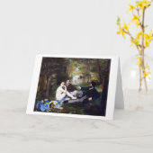 Luncheon aan de Grass, Manet Kaart (Gele Bloem)