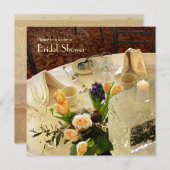 Luncheon Bridal Shower Kaart (Voorkant / Achterkant)