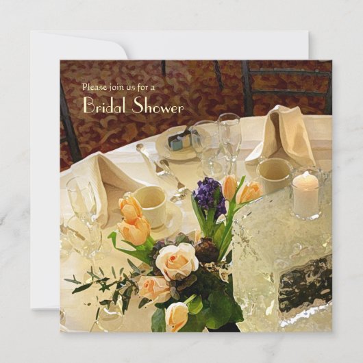 Luncheon Bridal Shower Kaart (Voorkant)