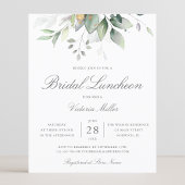 Luncheon de mariage avec feuilles d'eucalyptus à b