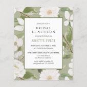 Luncheon de mariage | Fleurs blanches aux feuilles (Devant)