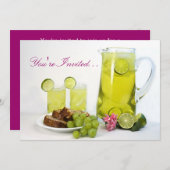 Luncheon Invitation - Beverages Kaart (Voorkant / Achterkant)