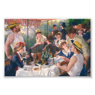 Luncheon of the Boating Party by Renoir Foto Afdruk