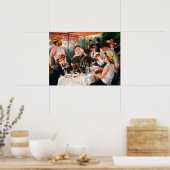 Luncheon of the Boating Party door Pierre-Auguste  Poster (Keuken)