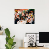 Luncheon of the Boating Party door Pierre-Auguste  Poster (Thuiskantoor)