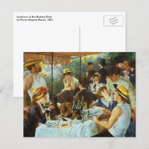 Luncheon of the Boating Party door Pierre Renoir Briefkaart