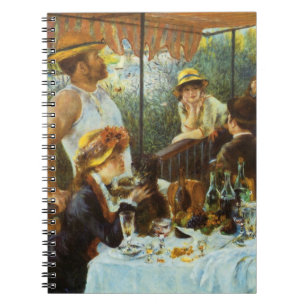 Luncheon of the Boating Party door Pierre Renoir Notitieboek