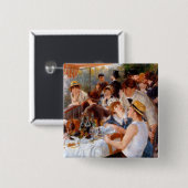 Luncheon of the Boating Party Vierkante Button 5,1 Cm (Voorkant /achterkant)