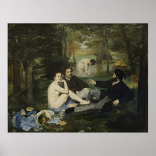 Luncheon op de gras door Edouard Manet Poster