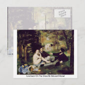 Luncheon op de gras van Edouard Manet Briefkaart (Voorkant / Achterkant)