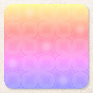 Luncheon Paper Napkins in pink purple yellow Vierkante Kartonnen Onderzetter