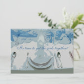 Luncheon Setting Invitation Kaart (Staand voorkant)