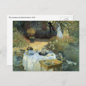Luncheon van Claude Monet,  impressionisme Briefkaart (Voorkant / Achterkant)