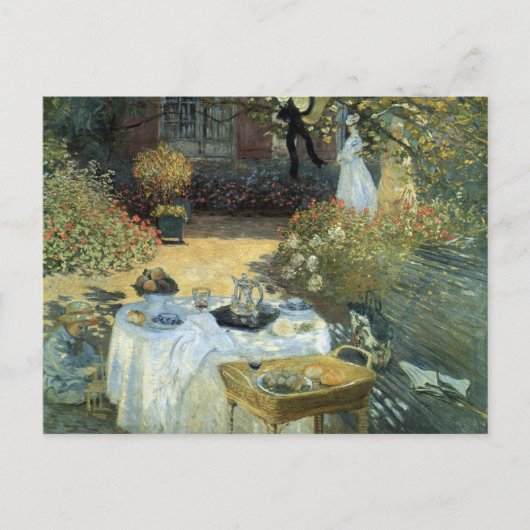 Luncheon van Claude Monet,  impressionisme Briefkaart (Voorkant)