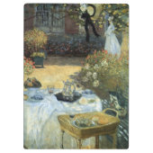 Luncheon van Claude Monet, impressionisme Klembord (Achterkant)