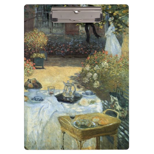 Luncheon van Claude Monet, impressionisme Klembord (Voorkant)